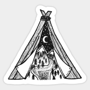 Teepee Sticker